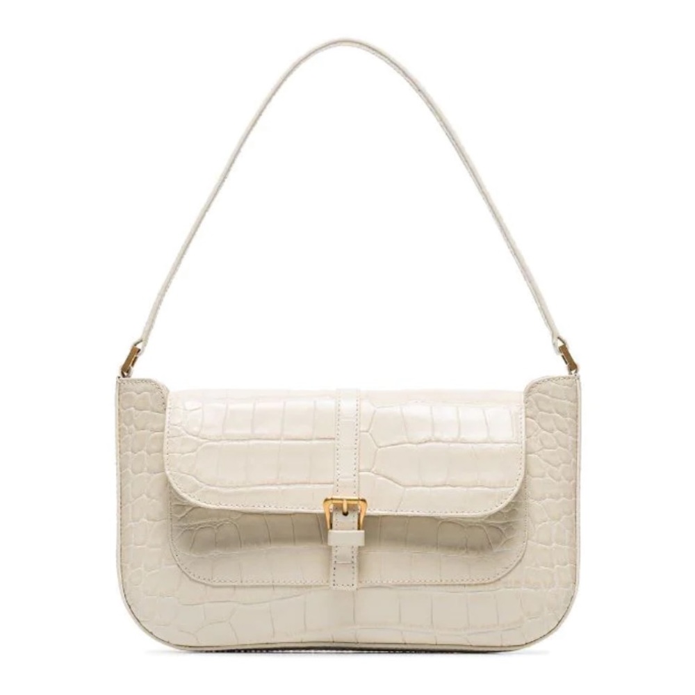 NWT By Far Miranda Bag in Cream Croc